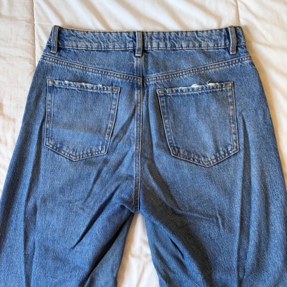 GARAGE Demin Wide Leg Style Blue Jeans - Picture 6 of 7